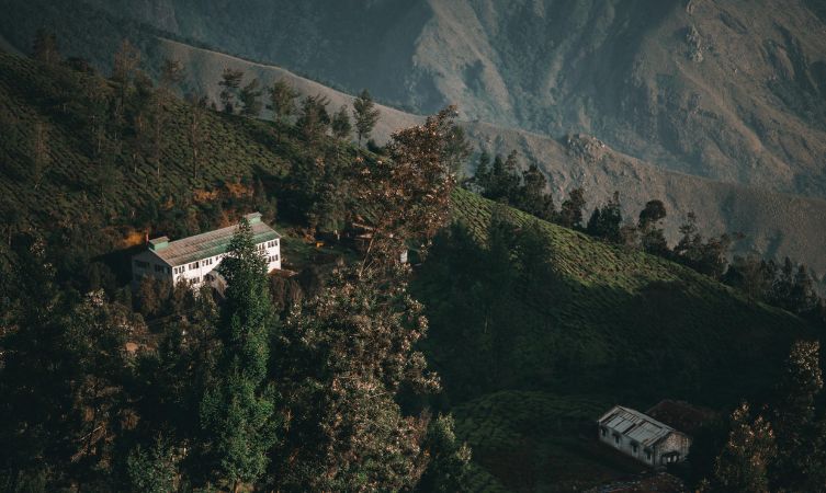 Munnar birds eye view of munnar india