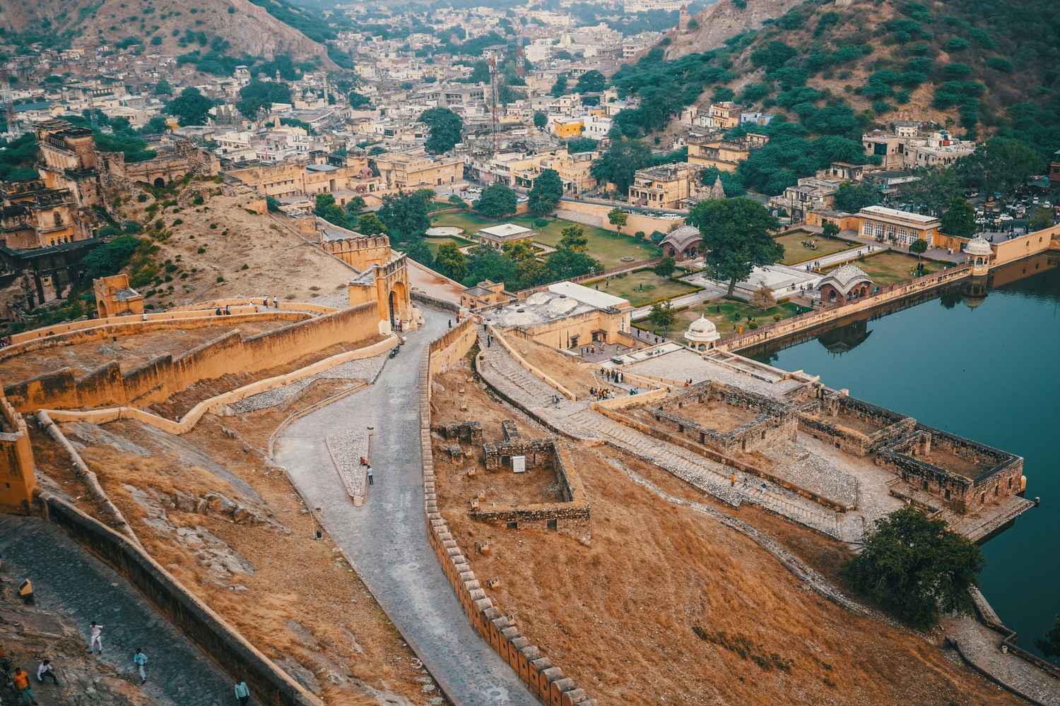 aerial view of the amber fort