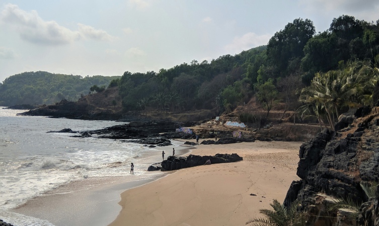 people on the shore of beach in gokarna