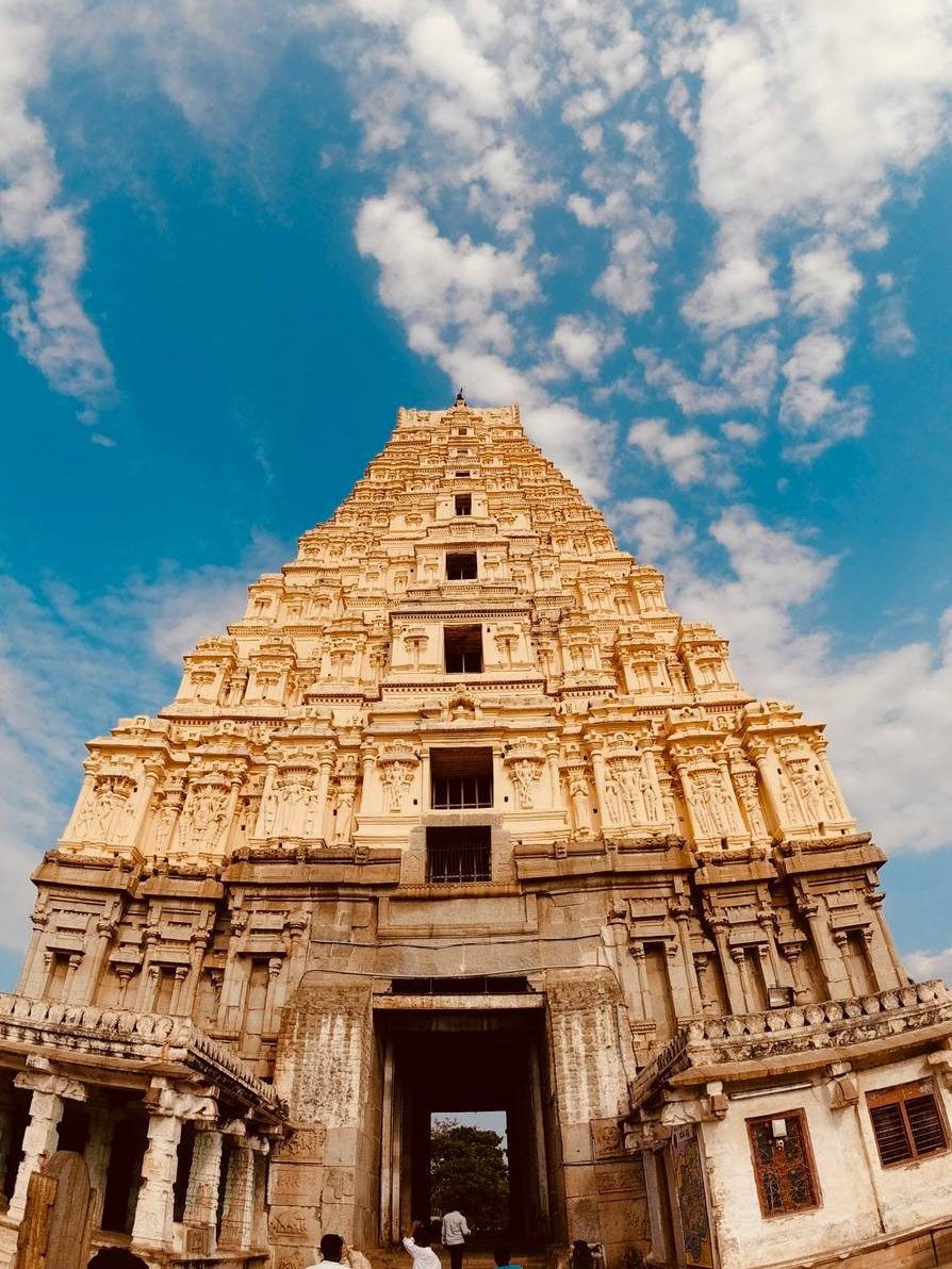 temple in hampi india iconic temple of south India