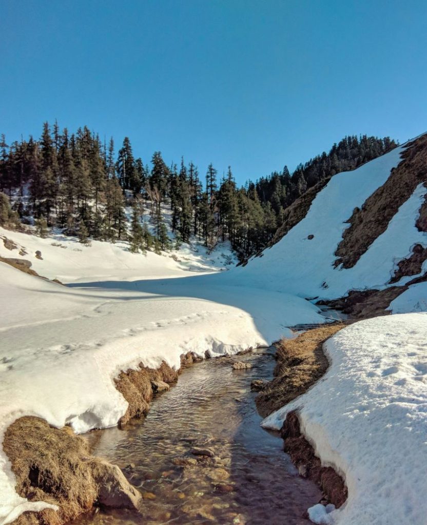 River flowing in Khaptad wildlife National Park in Nepal