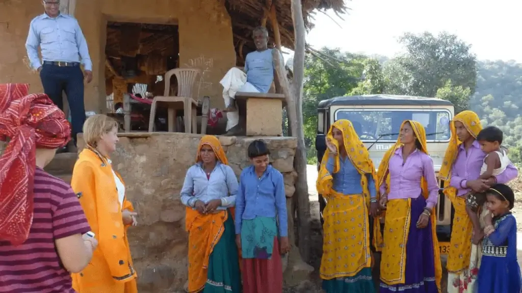 Rusirani Village Rural women interacting with tourist in Rusirani Village